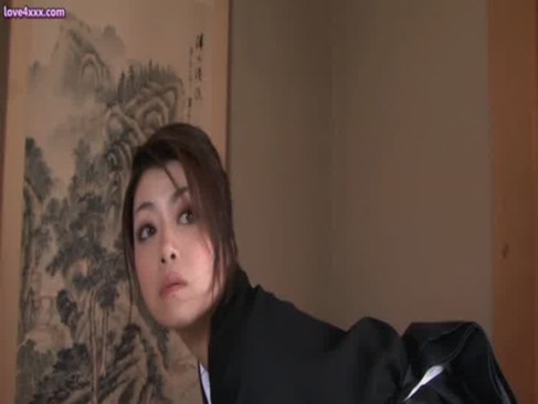 無修正　着物姿の人妻がエロすぎたのでSEXしてみました！！